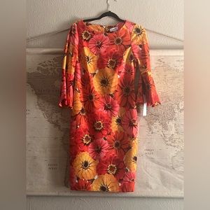 NWT Calvin Klein Bell Sleeve Dress